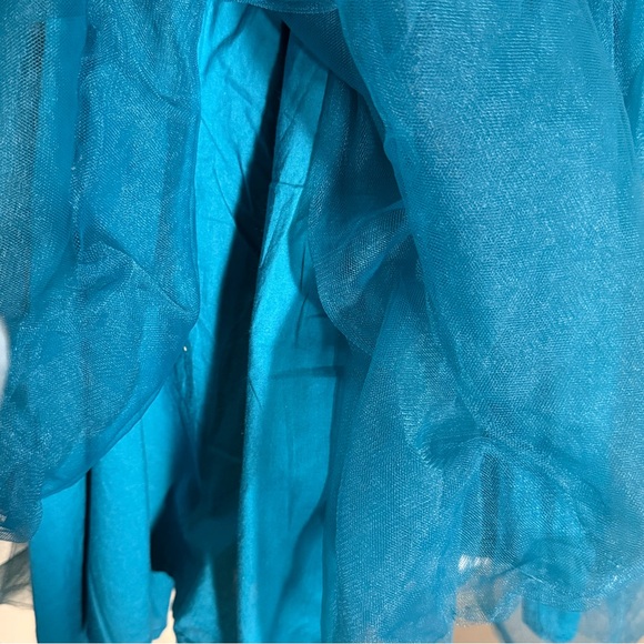 Elegant Kids Casual Dresses in Teal and Black - Picture 4 of 7